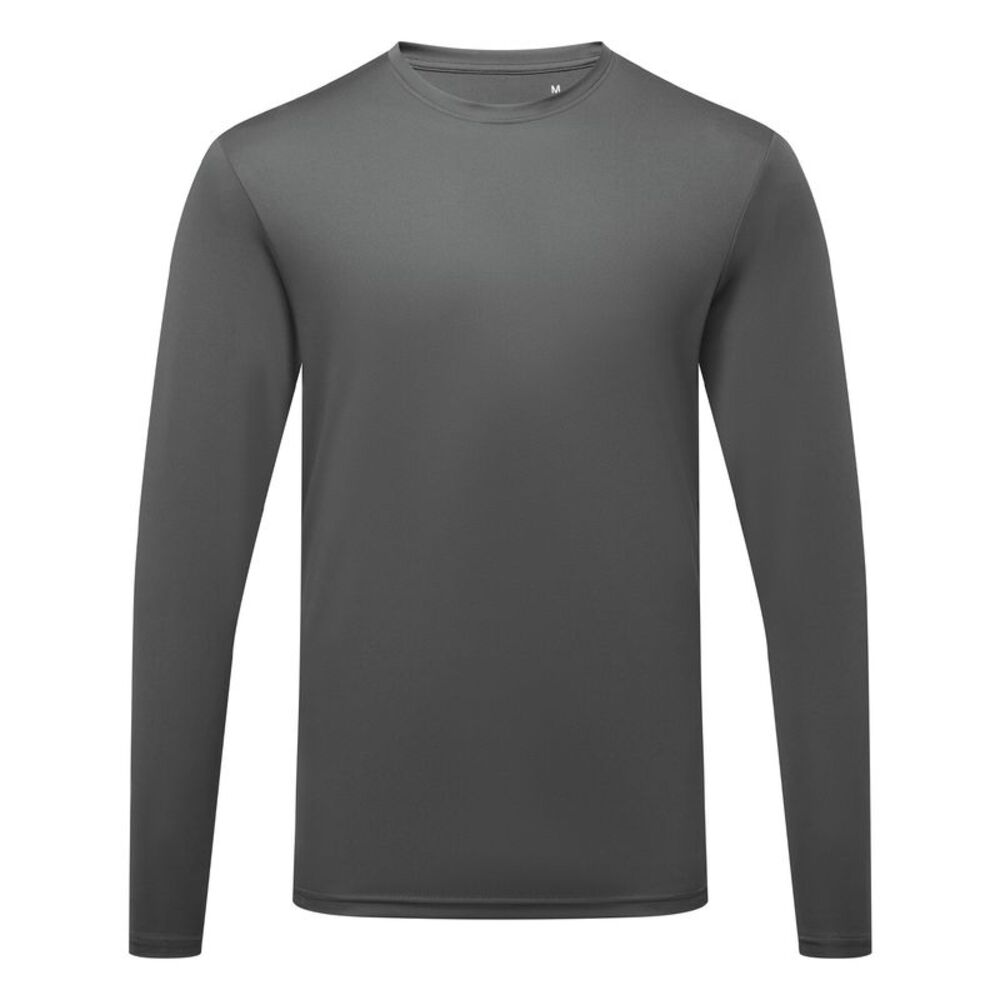 TriDri Mens Long Sleeve Performance T-Shirt / Charcoal